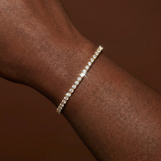 1.00ct Lab Grown Diamond Tennis Bracelet - 9ct Yellow Gold