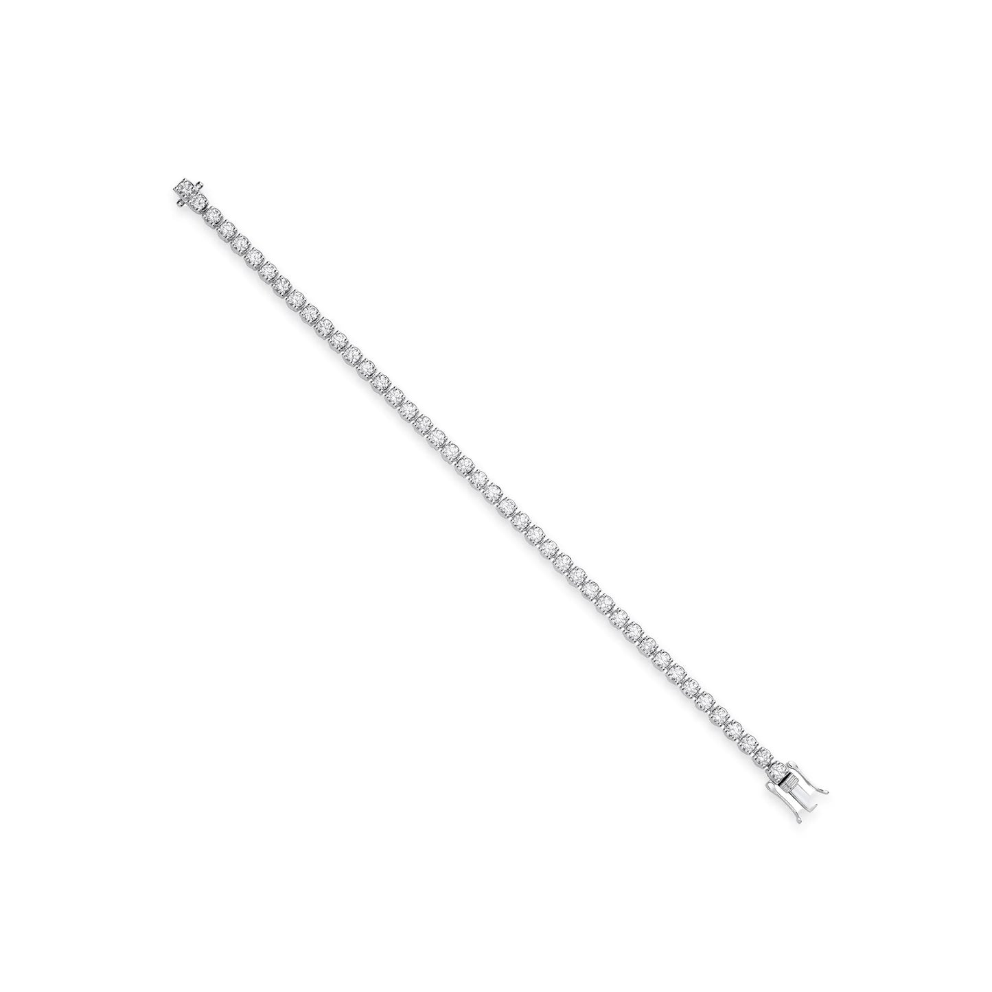 3.00ct Lab Grown Diamond Tennis Bracelet - D/E/F - VVS/VS - IGI Certified - 9ct White Gold