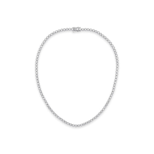 10ct Lab Grown Diamond Tennis Necklace - D/E/F - VVS/VS - IGI Certified - 9ct White Gold