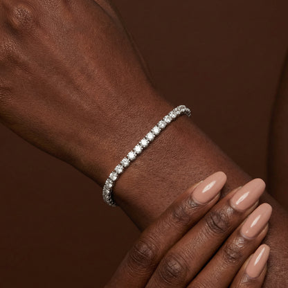 4.00ct Lab Grown Diamond Tennis Bracelet - 9ct White Gold