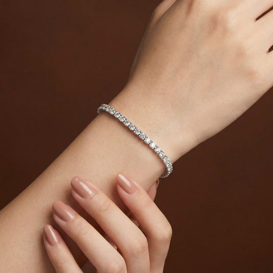 2.00ct Lab Grown Diamond Tennis Bracelet - 9ct White Gold