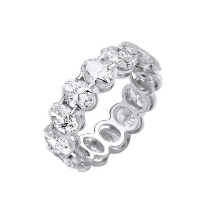 7.00ct Oval Cut Lab Grown Eternity Ring