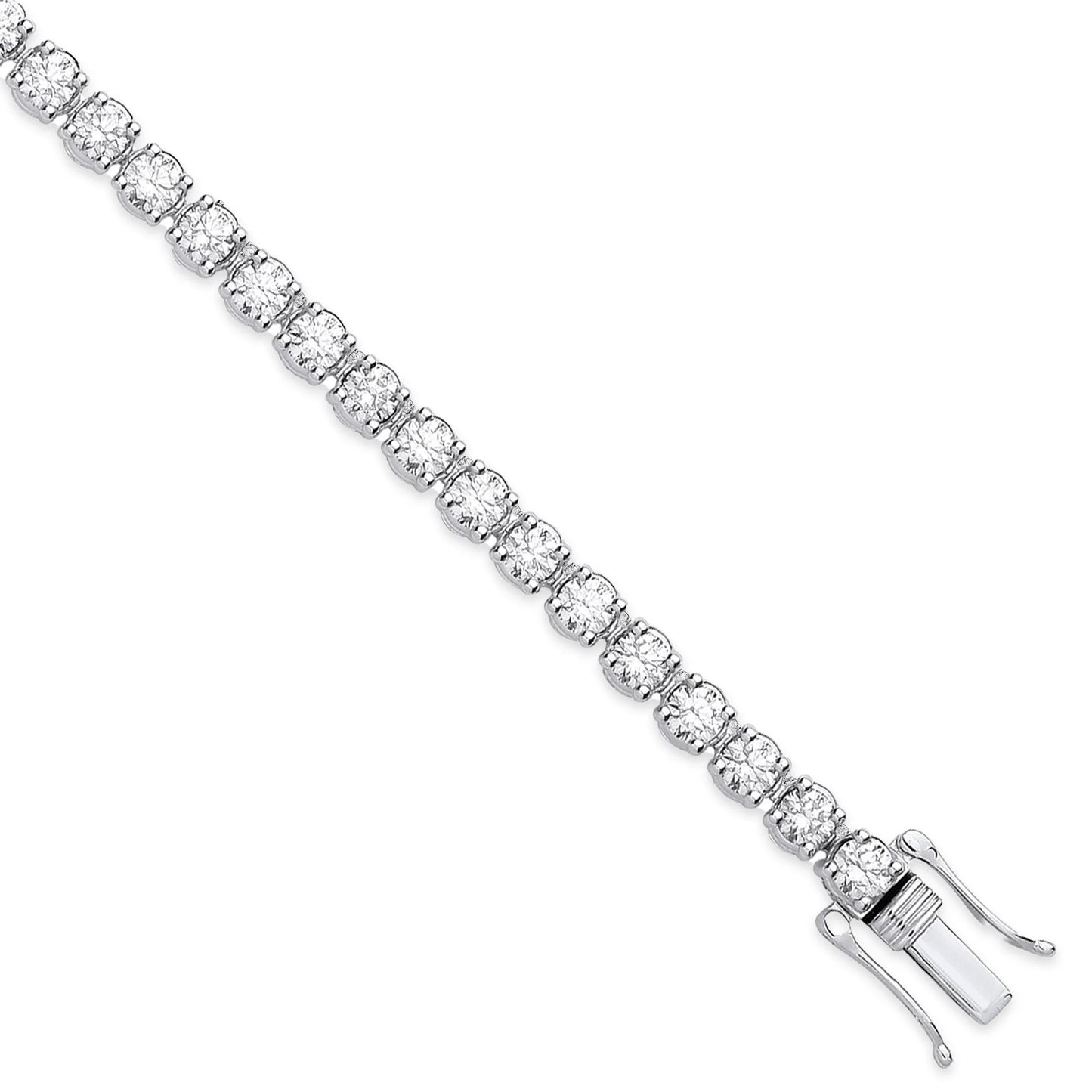 3.00ct Lab Grown Diamond Tennis Bracelet - D/E/F - VVS/VS - IGI Certified - 9ct White Gold