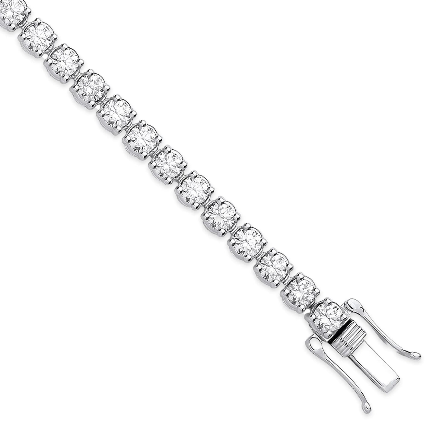 5.00ct Lab Grown Diamond Tennis Bracelet - D/E/F - VVS/VS - IGI Certified - 9ct White Gold