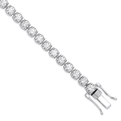 5.00ct Lab Grown Diamond Tennis Bracelet - D/E/F - VVS/VS - IGI Certified - 9ct White Gold