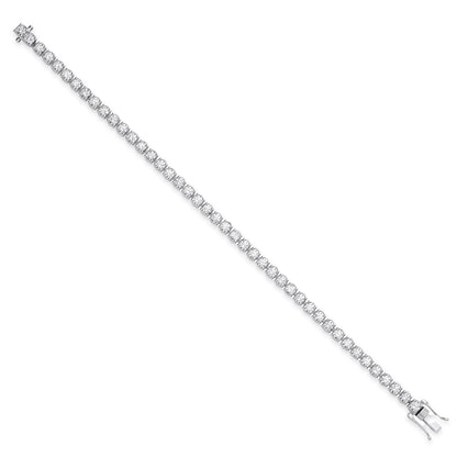 7.00ct Lab Grown Diamond Tennis Bracelet - D/E/F - VVS/VS - IGI Certified - 9ct White Gold