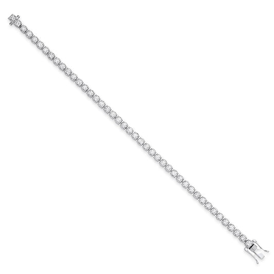 7.00ct Lab Grown Diamond Tennis Bracelet - D/E/F - VVS/VS - IGI Certified - 9ct White Gold
