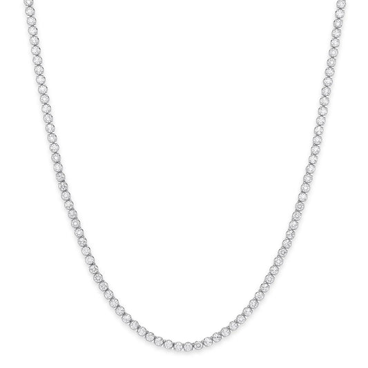 20ct Lab Grown Diamond Tennis Necklace - D/E/F - VVS/VS - IGI Certified - 9ct White Gold
