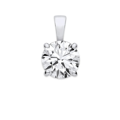 3.00ct Lab Grown Diamond Pendant - D/E - VVS/VS - IGI Certified - 18ct White Gold