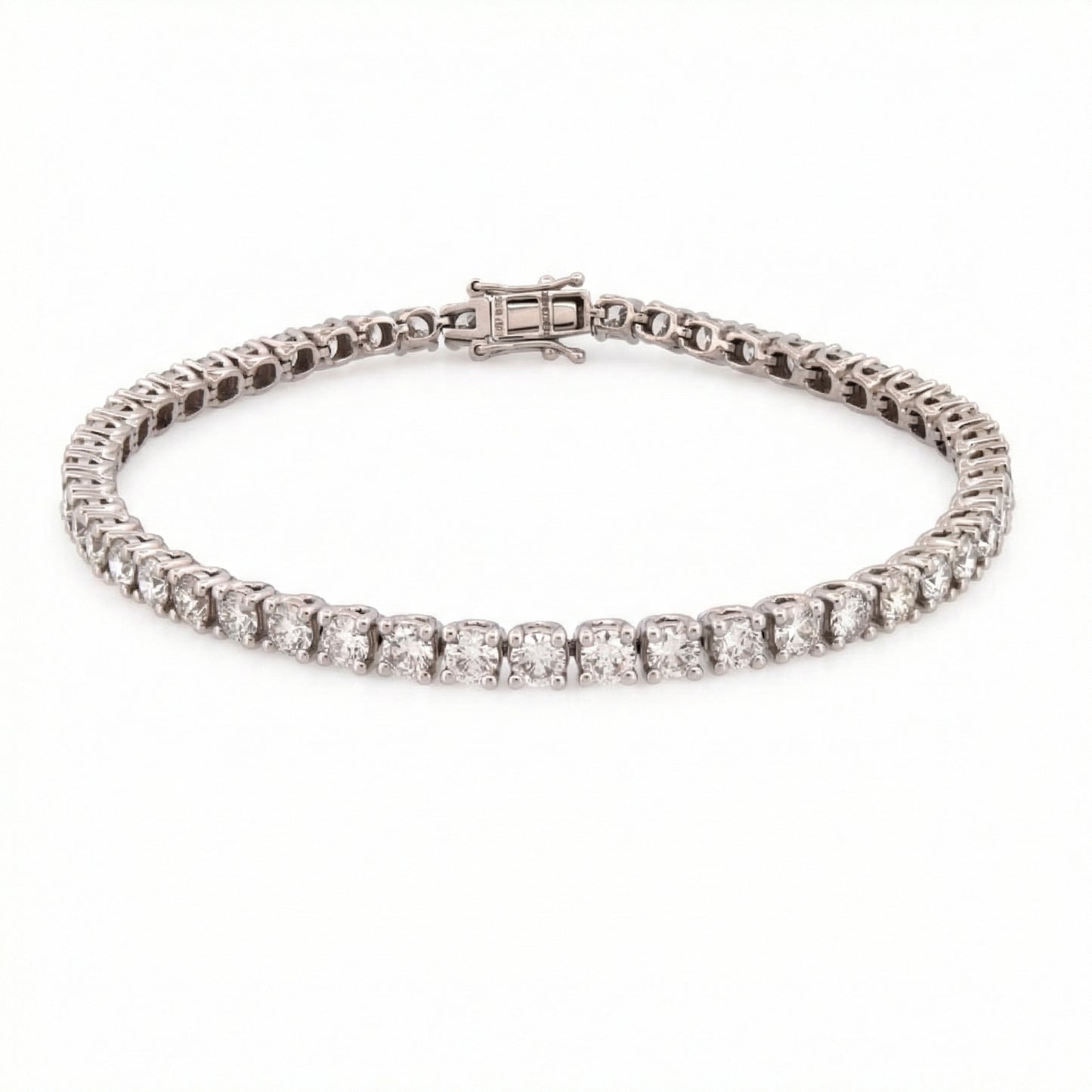 6.00ct Lab Grown Diamond Tennis Bracelet - 9ct White Gold