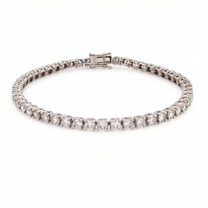 6.00ct Lab Grown Diamond Tennis Bracelet - 9ct White Gold