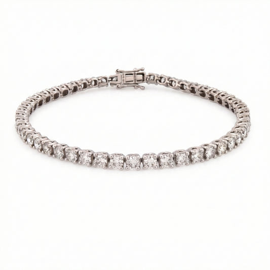 6.00ct Lab Grown Diamond Tennis Bracelet - 9ct White Gold