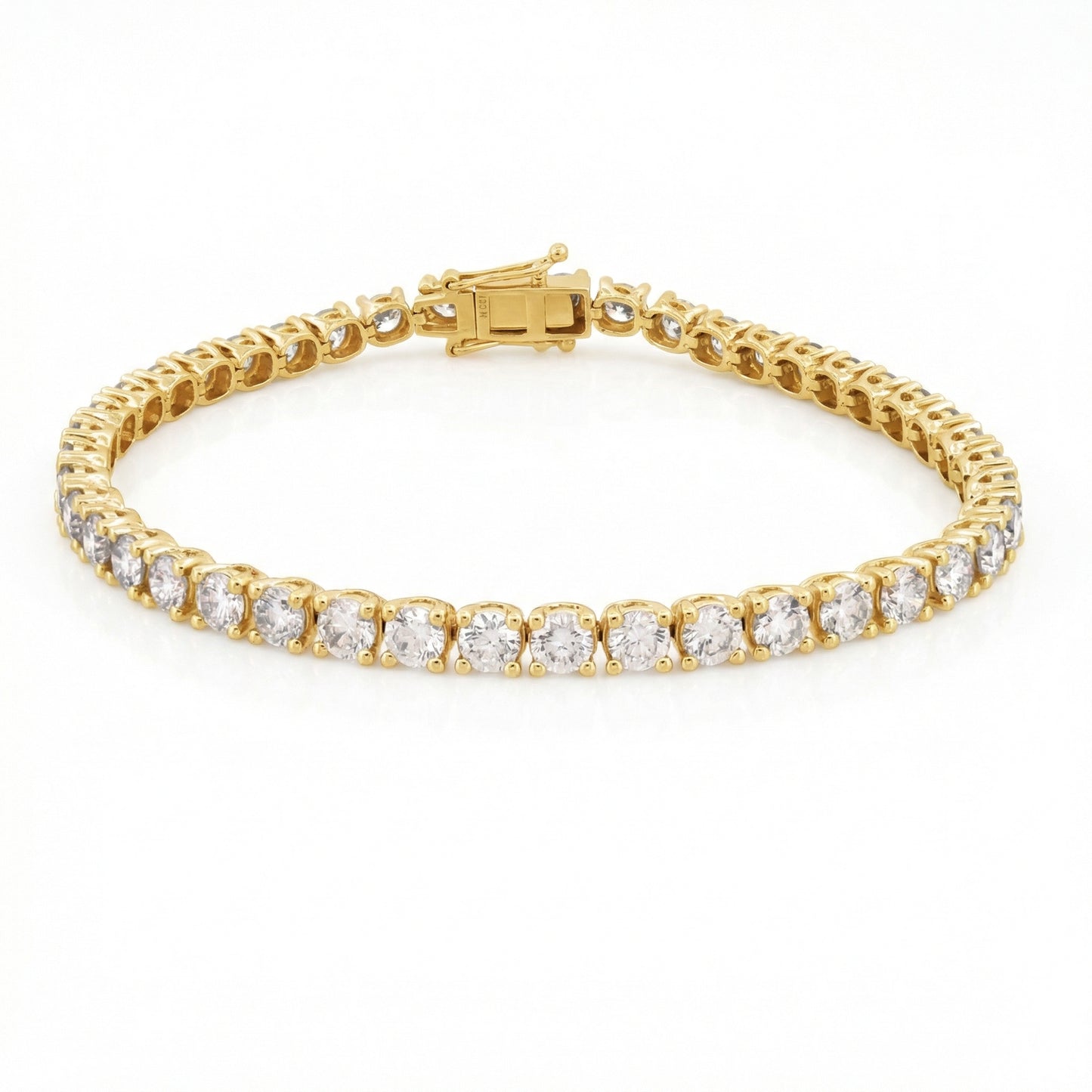 8.00ct Lab Grown Diamond Tennis Bracelet - 9ct Yellow Gold