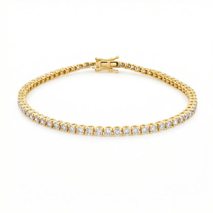 3.00ct Lab Grown Diamond Tennis Bracelet - 9ct Yellow Gold