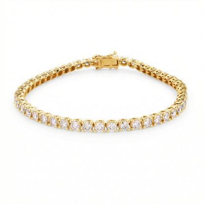5.00ct Lab Grown Diamond Tennis Bracelet - 9ct Yellow Gold