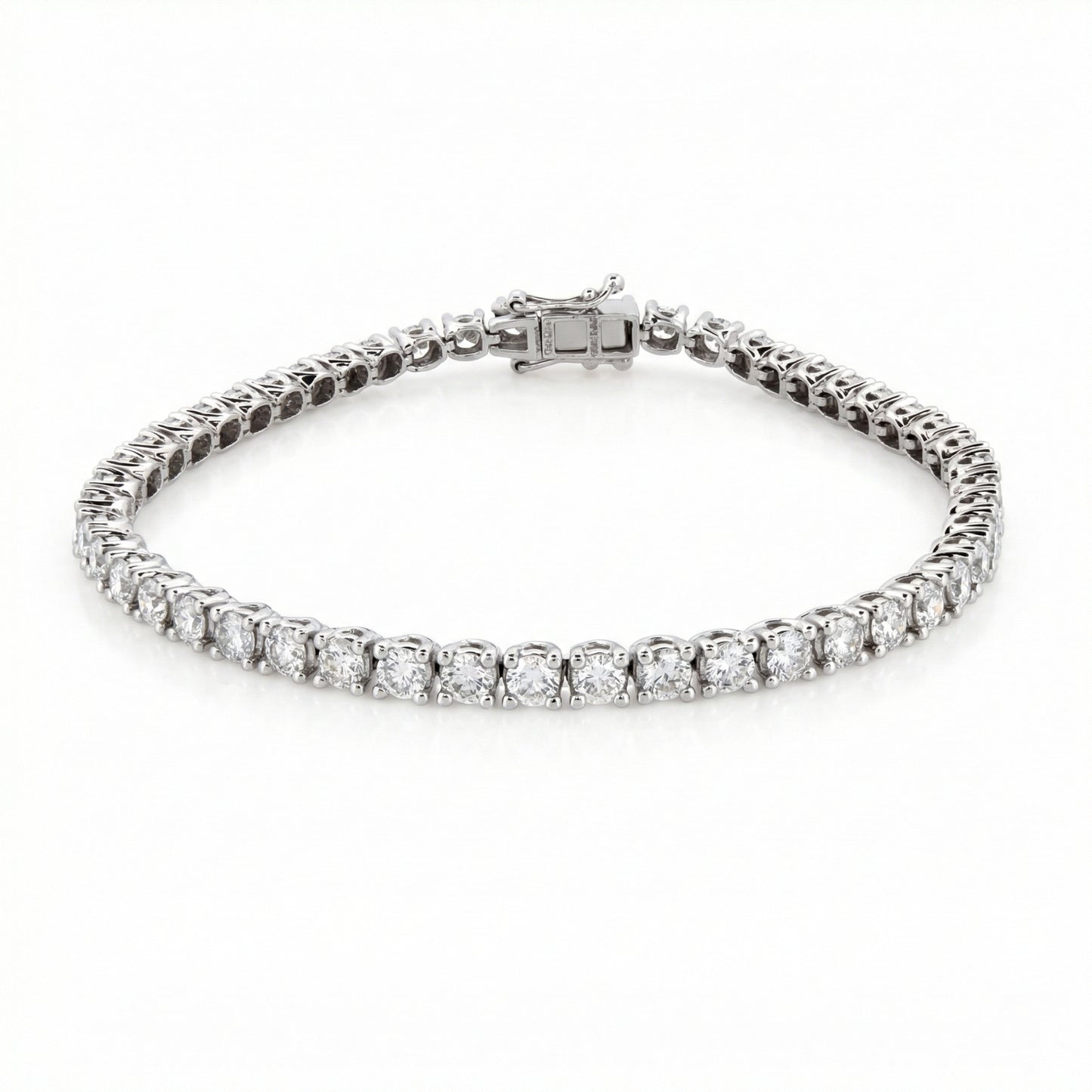 5.00ct Lab Grown Diamond Tennis Bracelet - 9ct White Gold