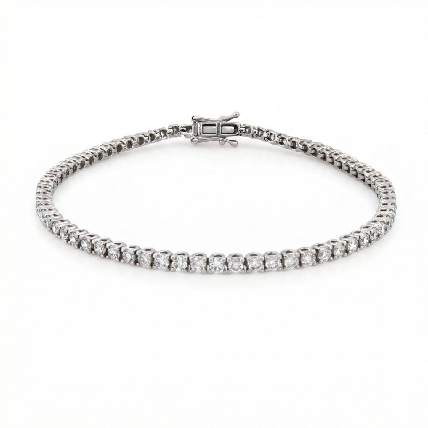 3.00ct Lab Grown Diamond Tennis Bracelet - 9ct White Gold