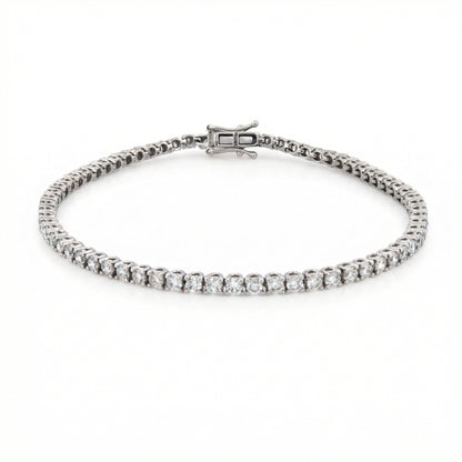 3.00ct Lab Grown Diamond Tennis Bracelet - 9ct White Gold