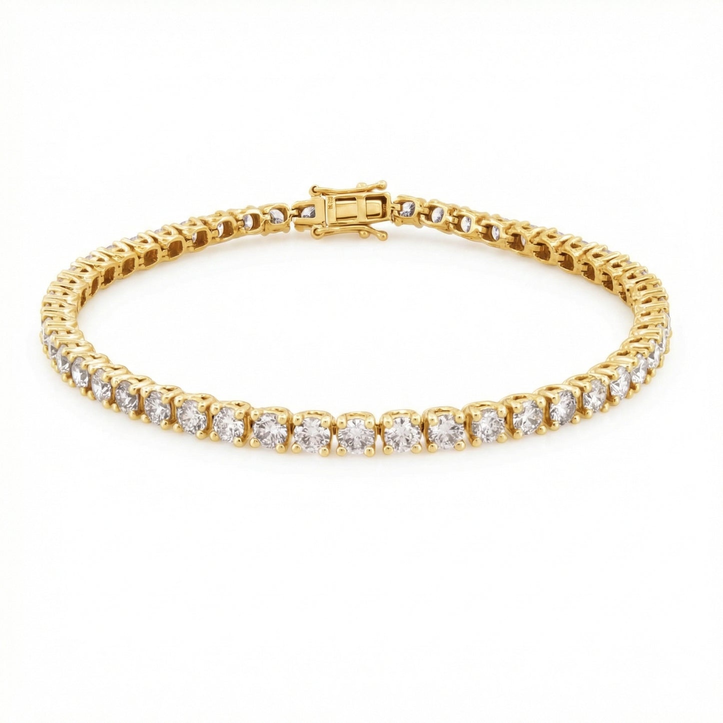 6.00ct Lab Grown Diamond Tennis Bracelet - 9ct Yellow Gold