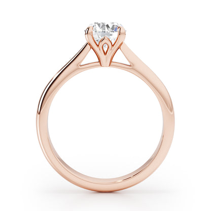 Classic 4 Claw Round Cut Solitaire Engagement Ring - 2ct+, E/F, VVS - 18ct Rose Gold
