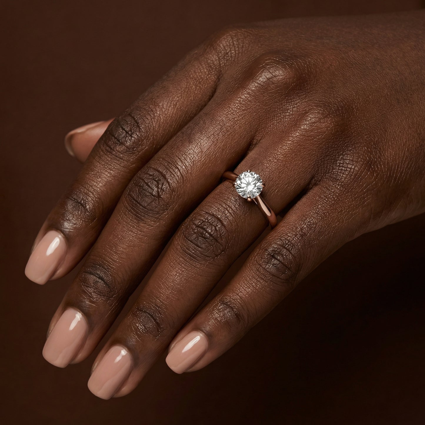 Classic 4 Claw Round Brilliant Cut Solitaire Engagement Ring - 2ct+, E/F, VVS - 18ct Rose Gold