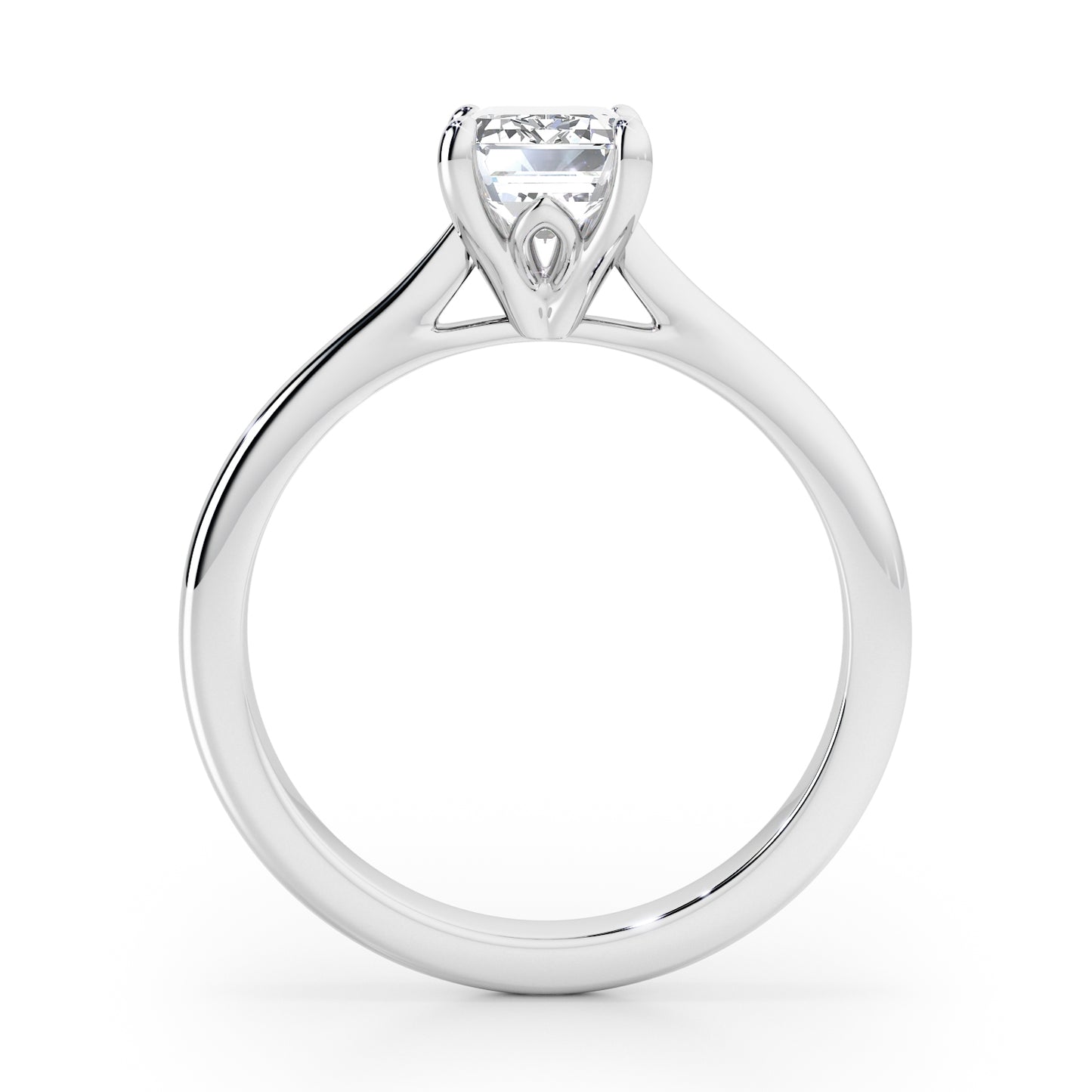 Emerald Cut Engagement Ring - 2ct+, E/F, VVS - Platinum