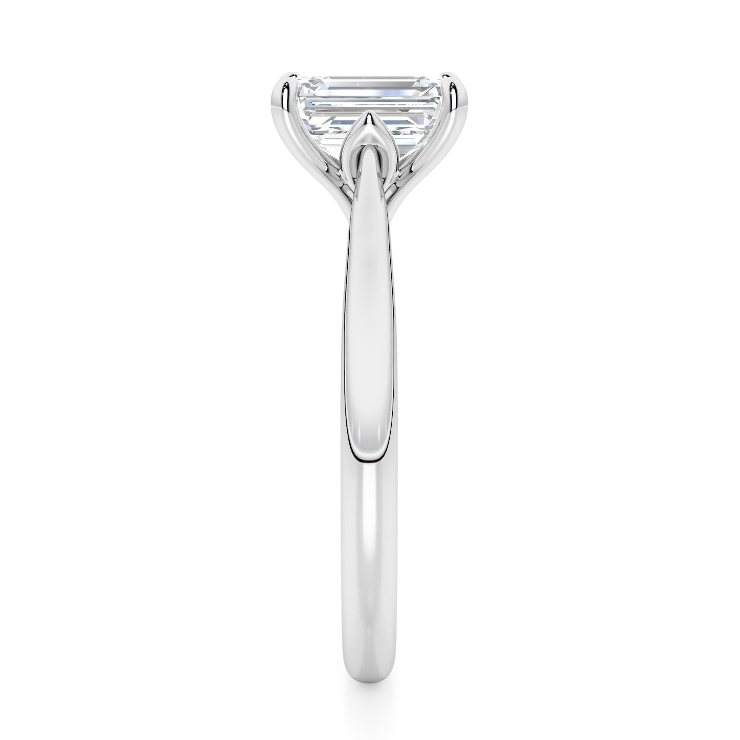 Emerald Cut Engagement Ring - 2ct+, E/F, VVS - Platinum