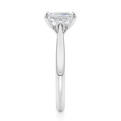 Emerald Cut Engagement Ring - 2ct+, E/F, VVS - Platinum
