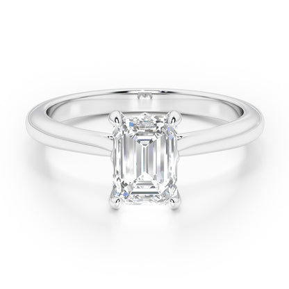 Emerald Cut Engagement Ring - 2ct+, E/F, VVS - Platinum